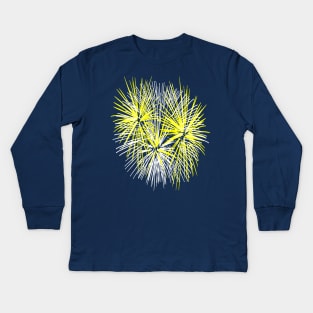 Light Up The Night Sky Colorful Fireworks Celebrations 7 Kids Long Sleeve T-Shirt